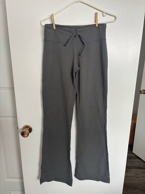 Women’s Boot-Cut Lounge Pants in Charcoal Gray